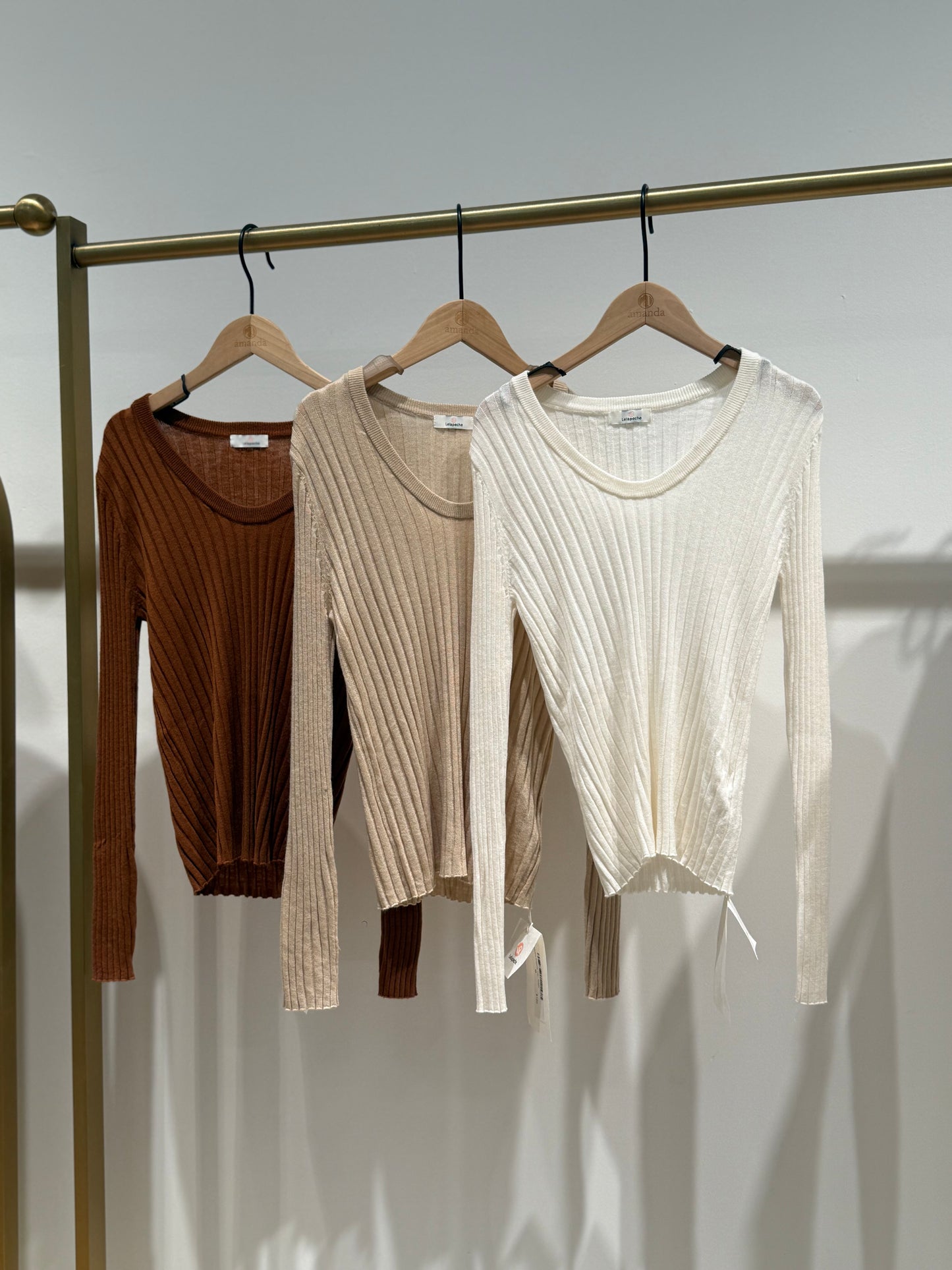 Adeline Round Neck Knitting Top