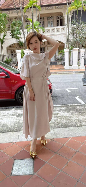 Gemma Drop Shoulder Silk Dress