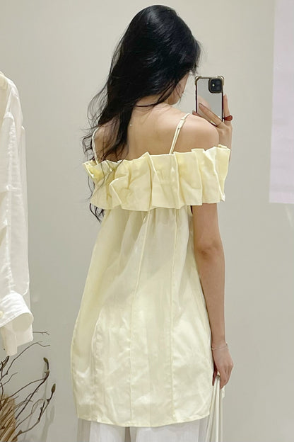Yara Front Gathered Off Shoulder Top
