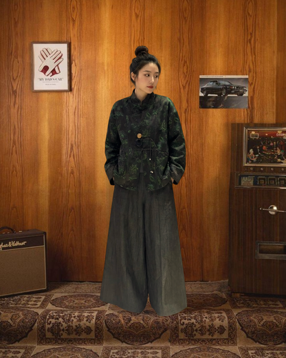 Qiu Mulberry Silk Wide Leg Pant