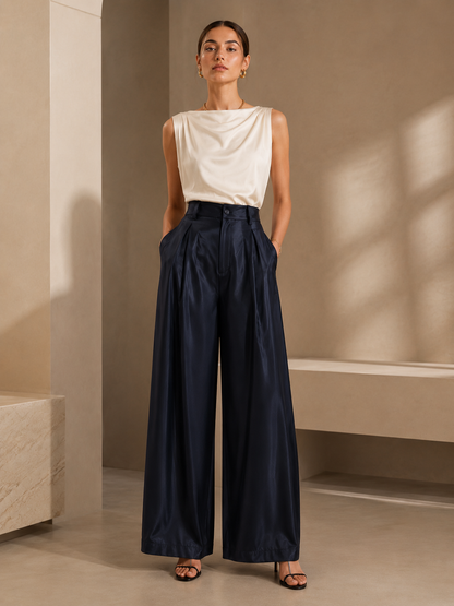 Akira High Waist Wide Leg Pant