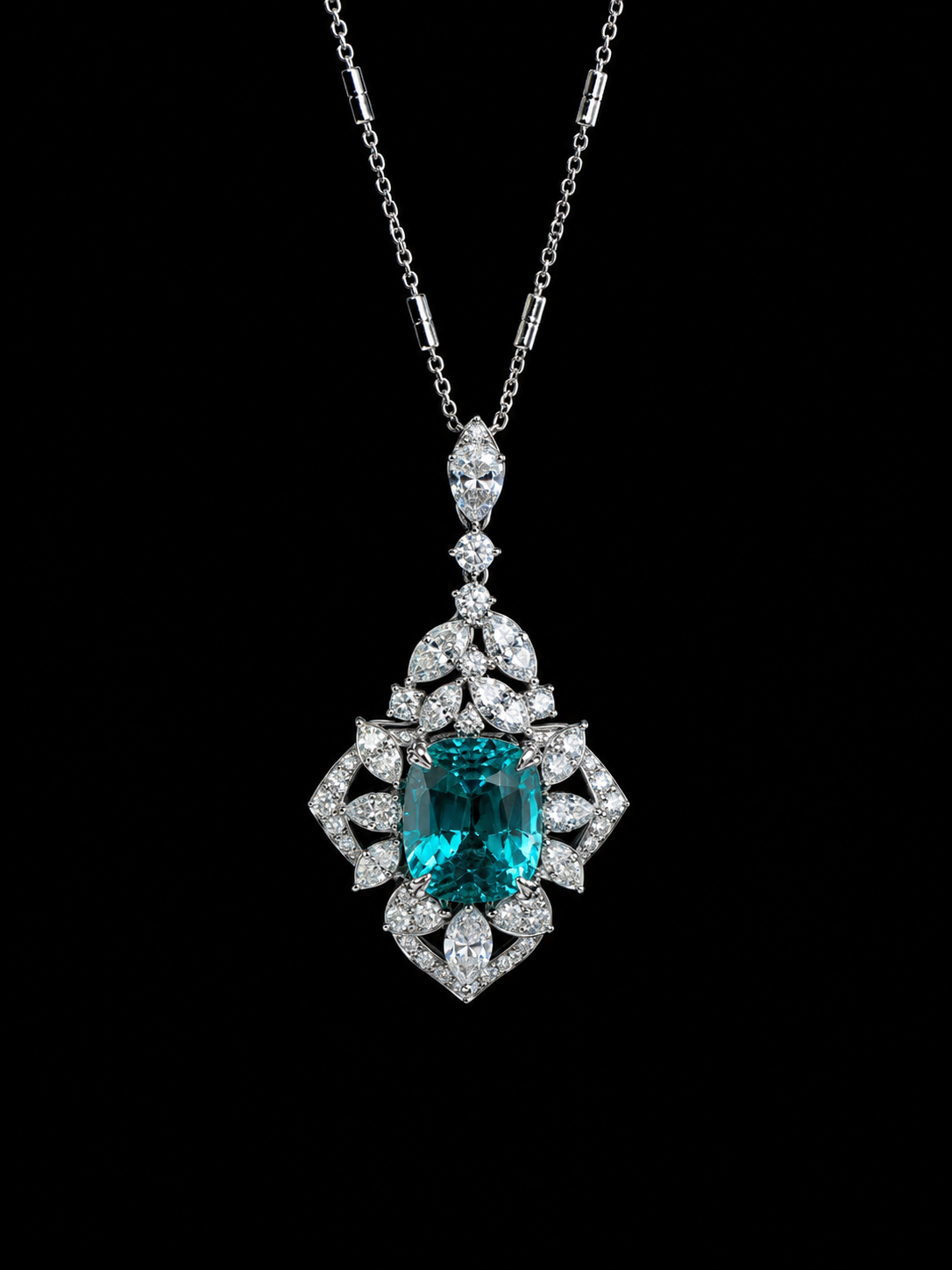 Ocean Éclat Lab Grown Paraiba Pendant