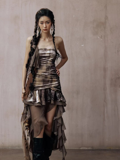 Viola Tube Asymmetrical Dress