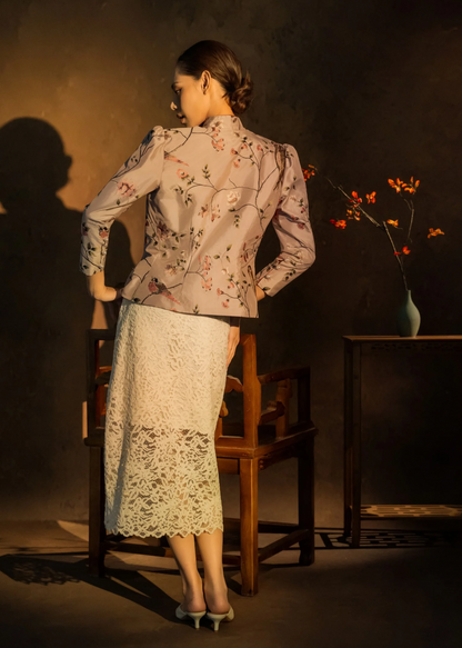 [Bespoke]Kaveri Mandarin Style Jacket