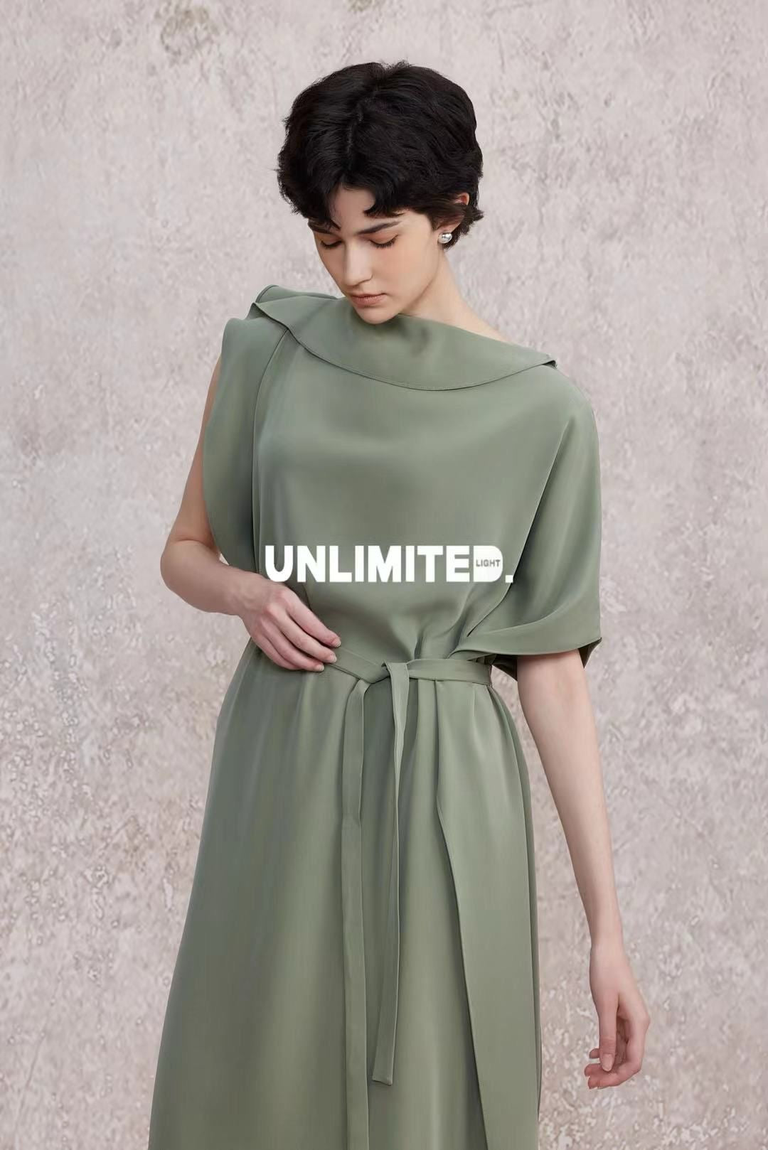 Gemma Drop Shoulder Silk Dress