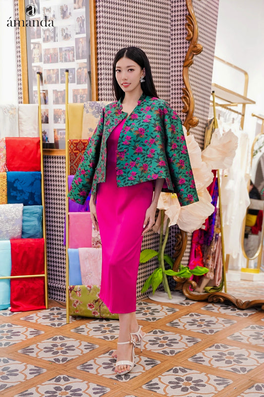 Na Silk Brocade Oriental Jacket