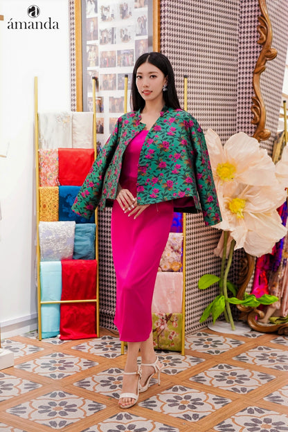 Na Silk Brocade Oriental Jacket