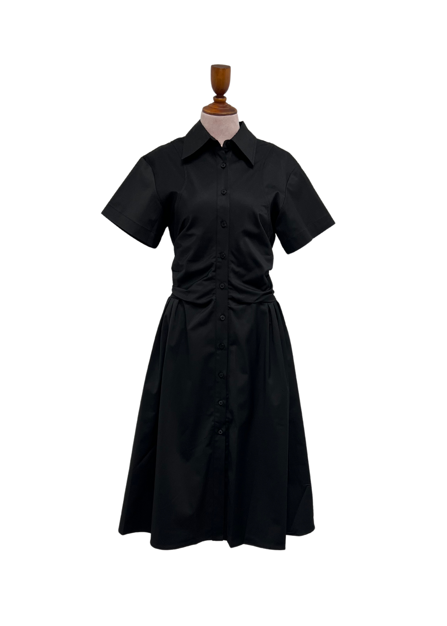 Julane Ruched Waist Shirt Dress