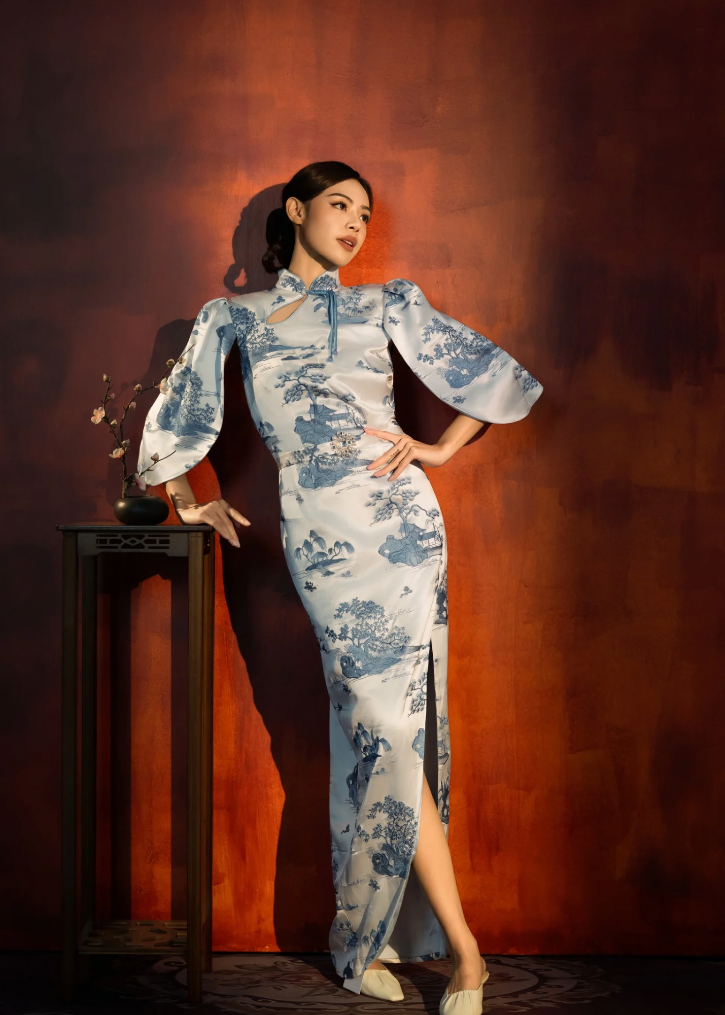 [Bespoke] YingLu Front Slit Cheongsam