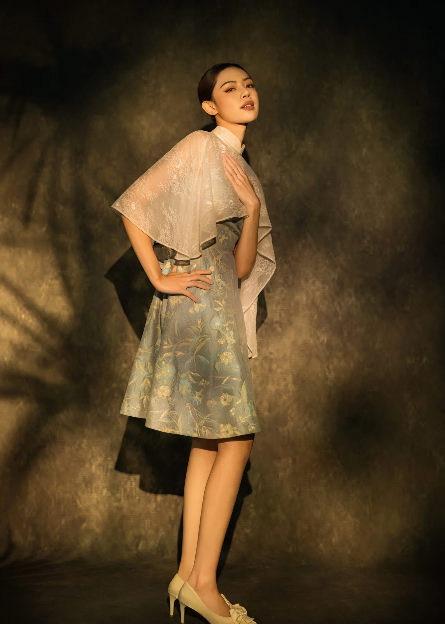 [Bespoke] GuYu Embossed Sleeveless Dress