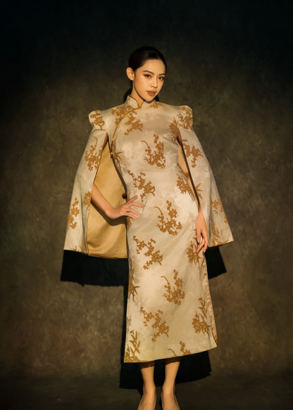 [Bespoke] MaiGu Oriental Cape Cheongsam