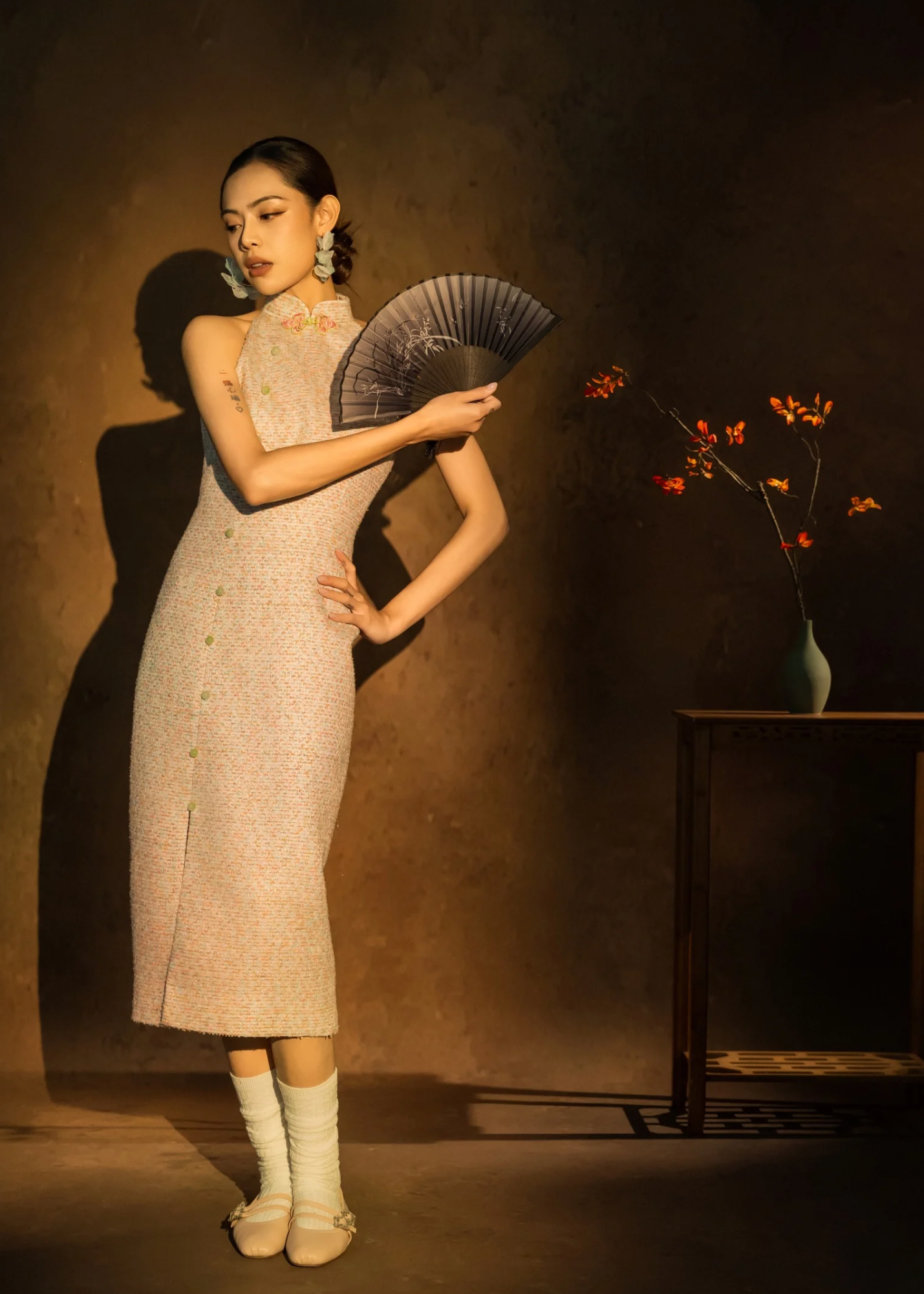 [Bespoke] YaLei Halter Neck Cheongsam