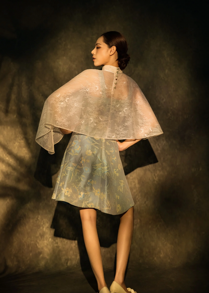 [Bespoke] GuYu Embossed Sleeveless Dress