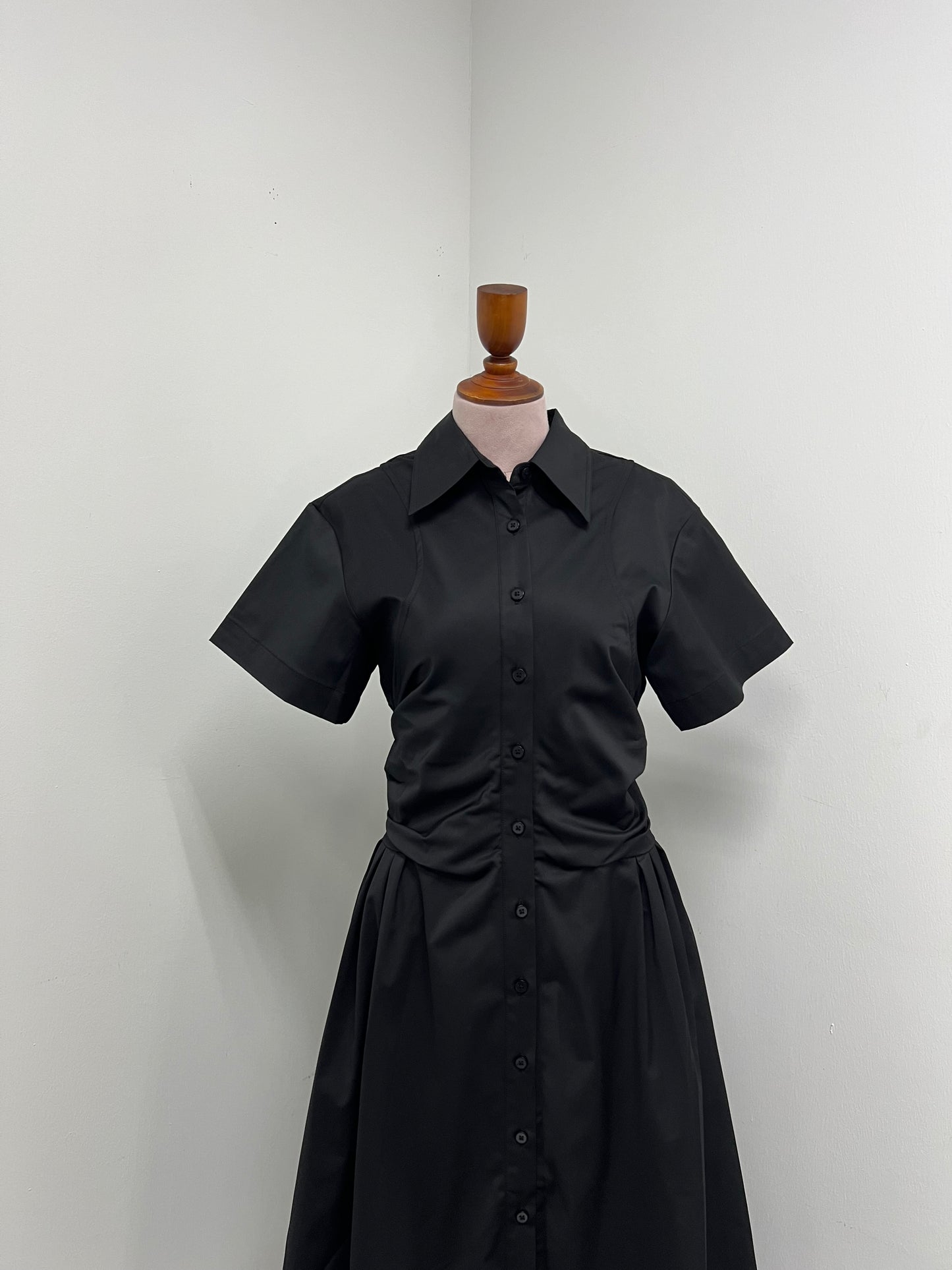 Julane Ruched Waist Shirt Dress