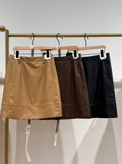 Emma Leather Skirt
