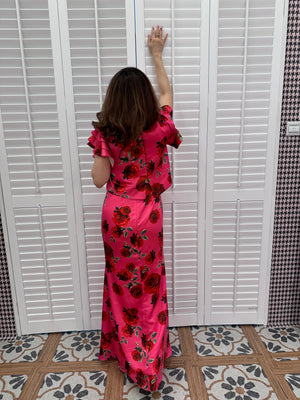 [BESPOKE] Clara Ruffle Sleeve Maxi Dress