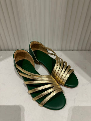 Gracie Metallic Strap Flats