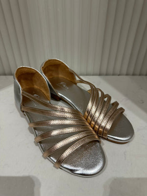 Gracie Metallic Strap Flats