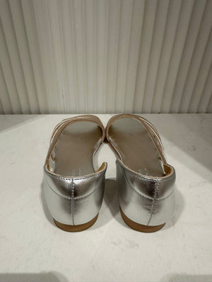 Gracie Metallic Strap Flats