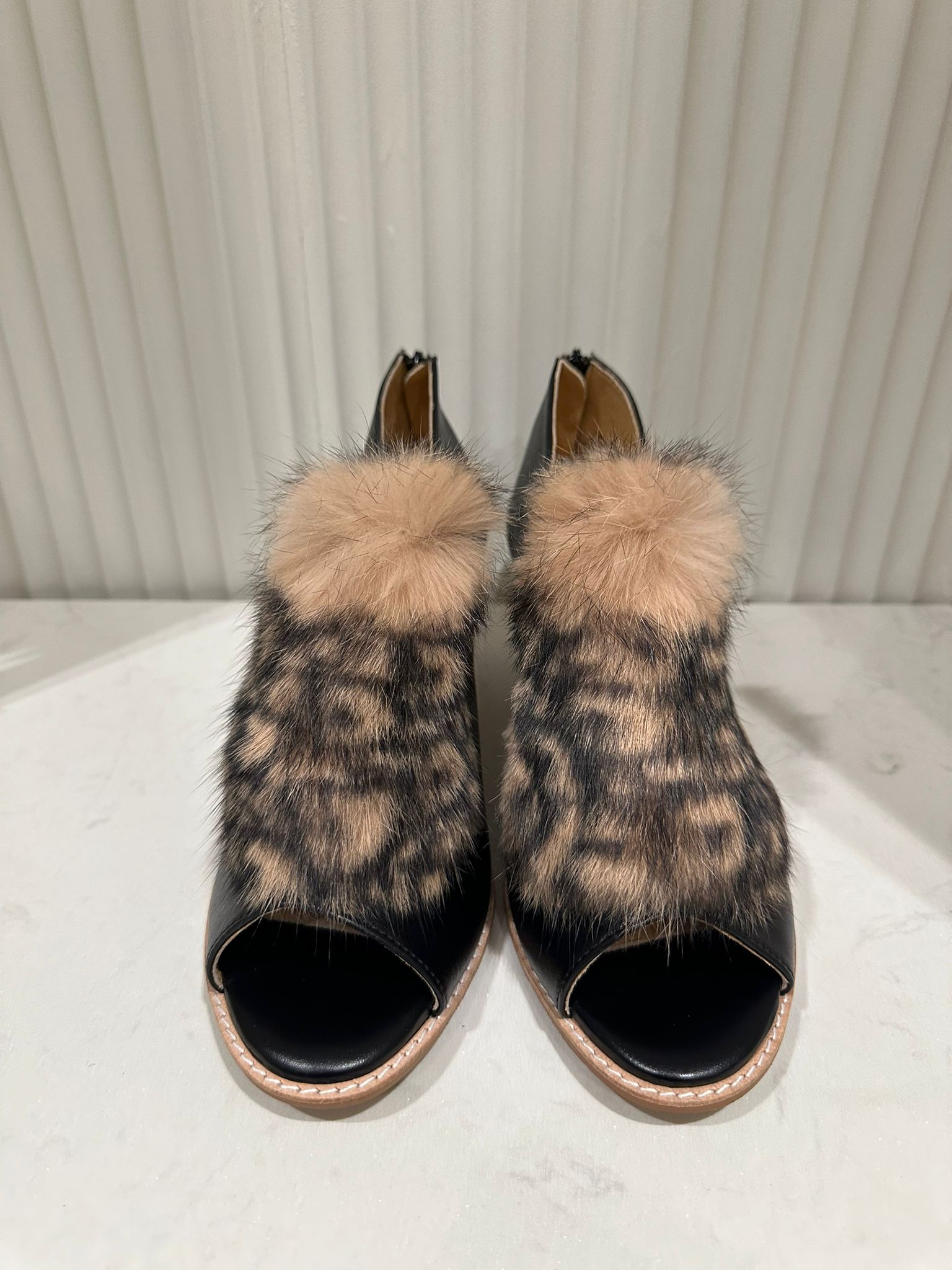 Milana Fur Chunky Heels