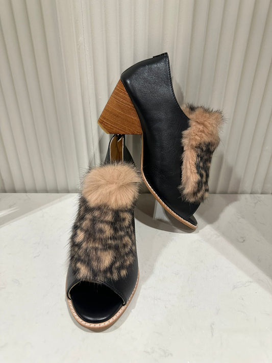 Milana Fur Chunky Heels