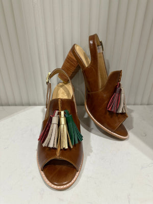 Karina Tassel Sling Back Heels