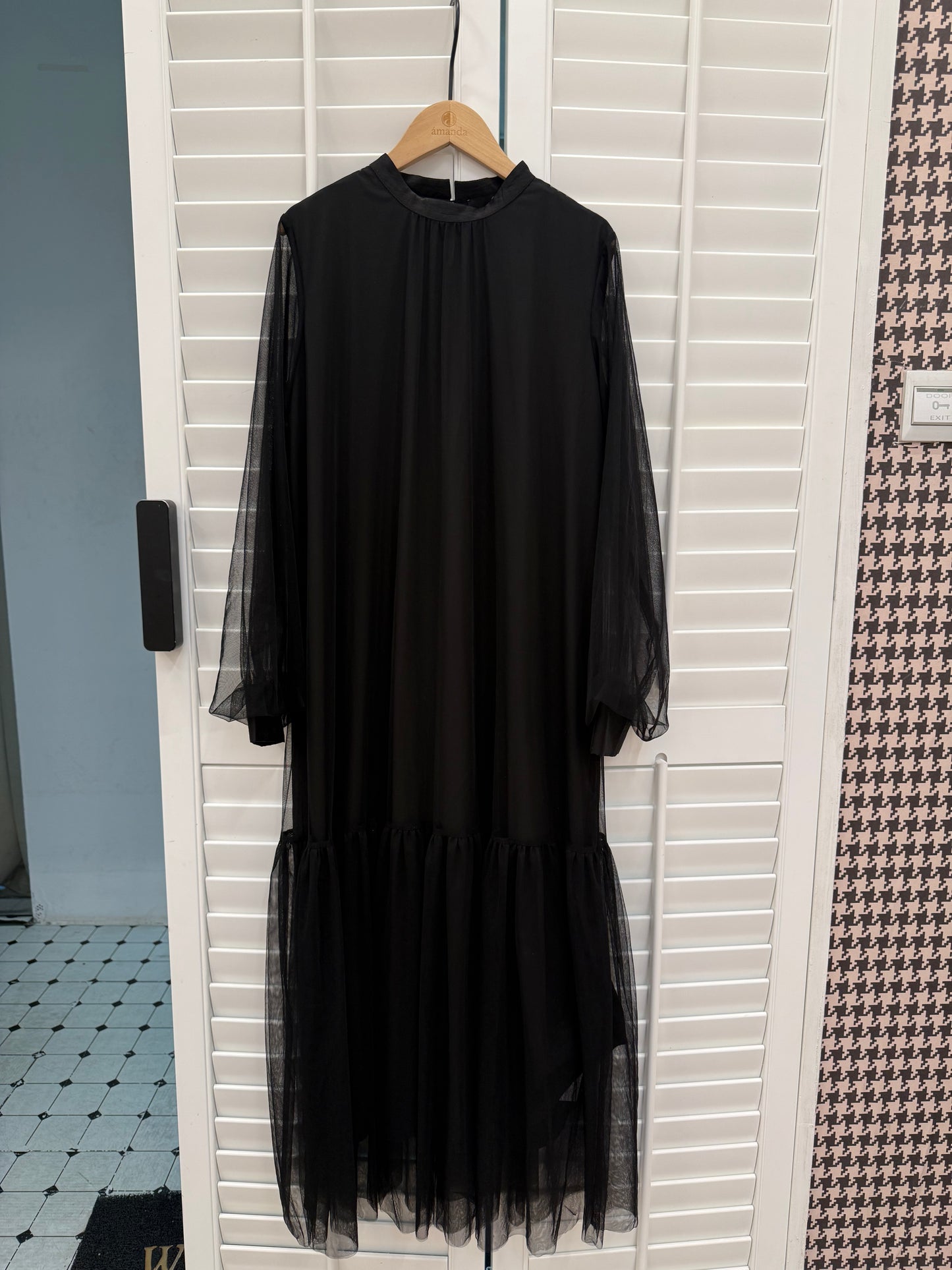 [Bespoke] Mirella Silk Long Sleeve Dress