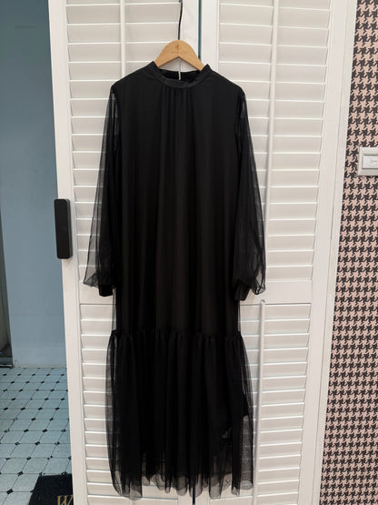 [Bespoke] Mirella Silk Long Sleeve Dress