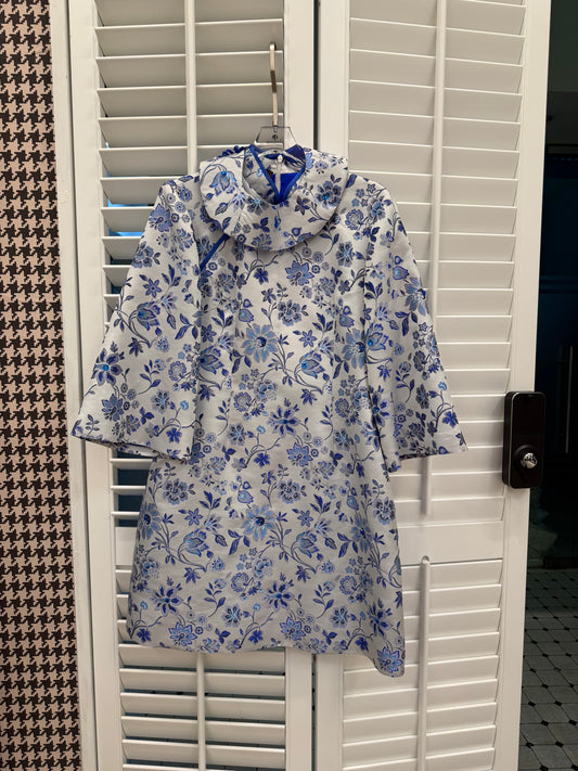 【Bespoke】Ya Porcelain Print Dress - Sample