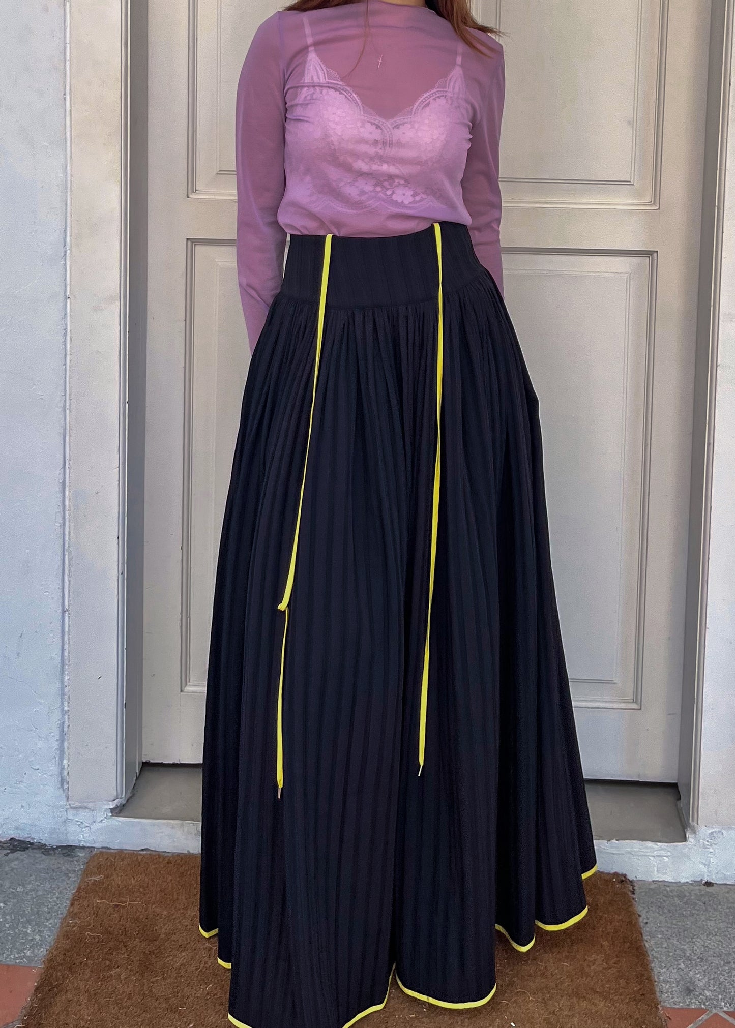 Levi Pleated High Waist Skirt