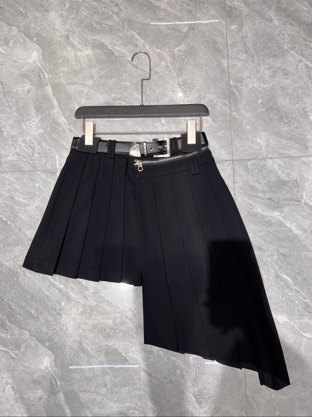 Ranchi Pleated Asymmetrical Skirt