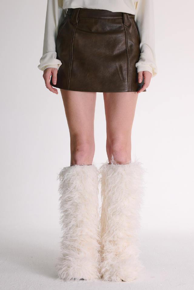Alaia Leather Skirt