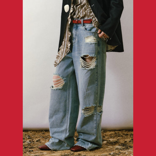 Skylar Fliud Silhouette Denim Pant