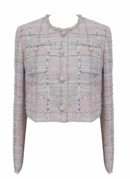 Natalia Tweed Crop Blazer