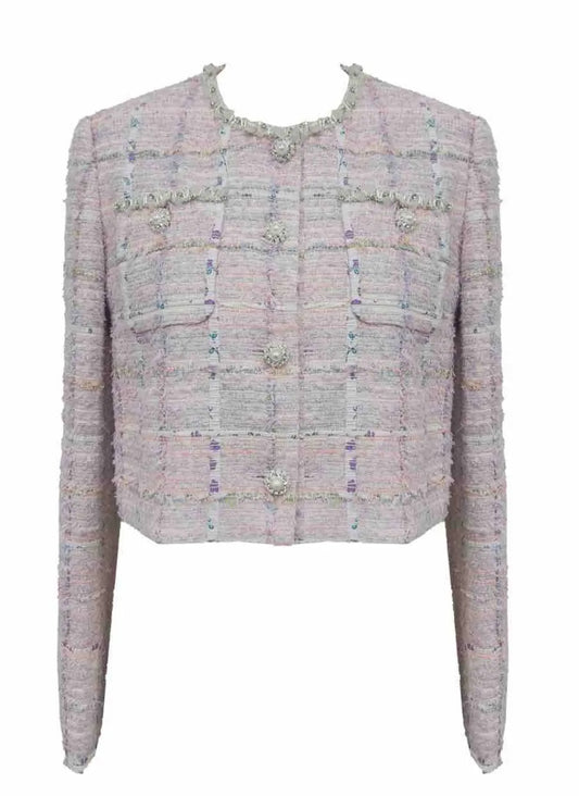 Natalia Tweed Crop Blazer