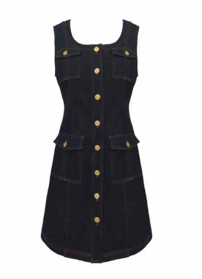 Gabriella Denim Sleeveless Mini Dress