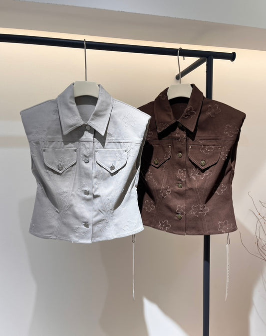 Emersyn Cape Denim Jacket