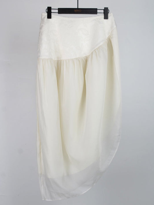 Xixi Jacquard Flutter O-line Skirt