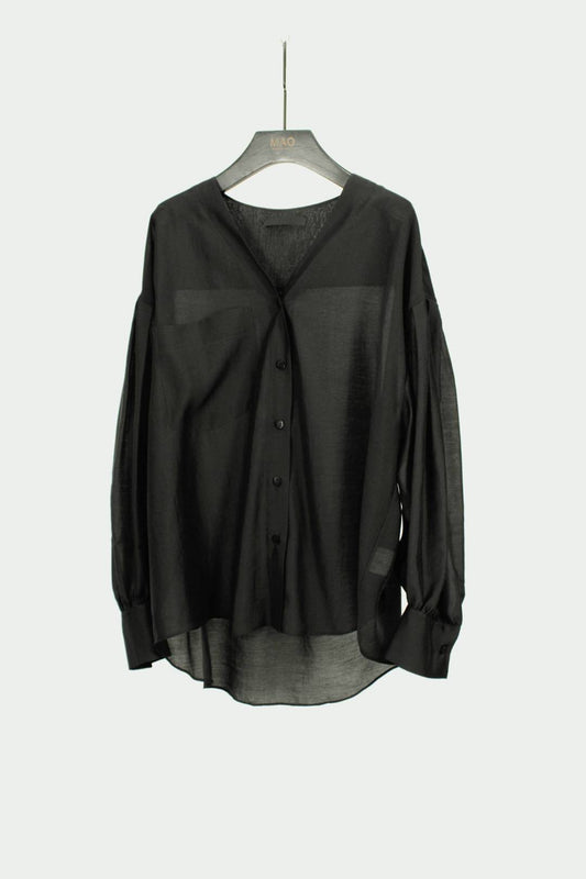 RuSu V-neck Puff Sleeve Blouse