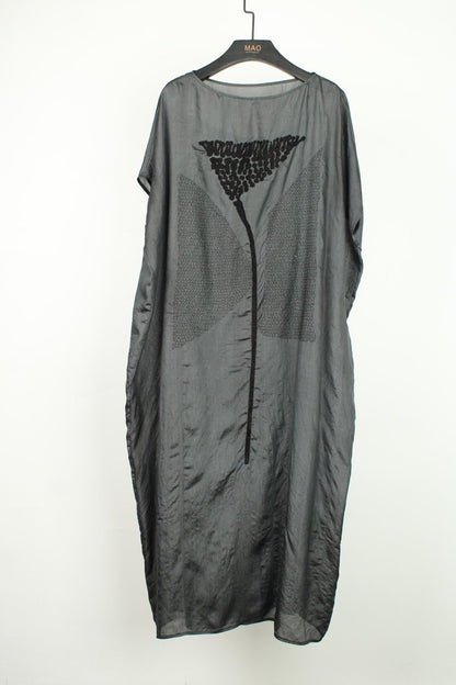 YunLu Lightweight Embroidered Midi Dress