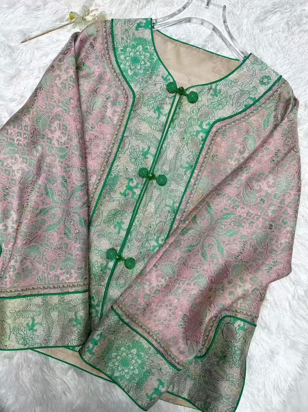 Ming Silk Embossed Oriental Jacket