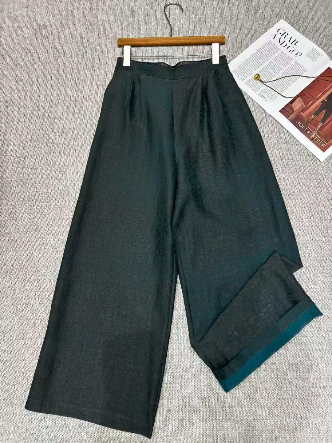Hua Xin Mulberry Silk Wide Leg Pant