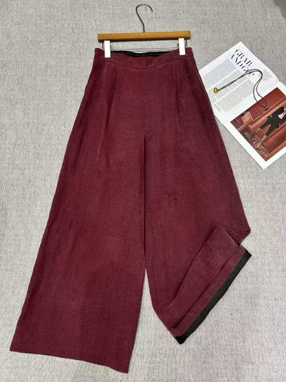 Hua Xin Mulberry Silk Wide Leg Pant