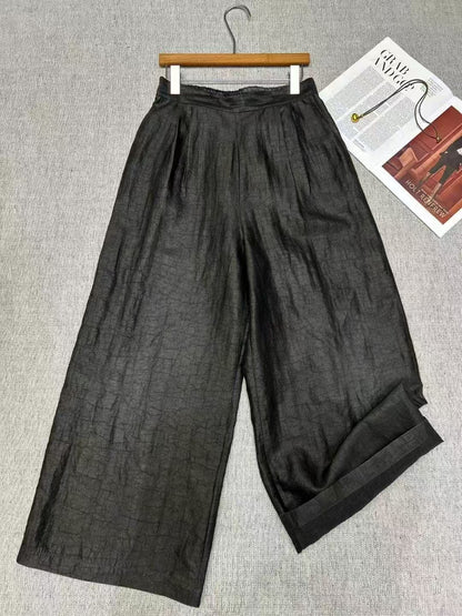 Hua Xin Mulberry Silk Wide Leg Pant