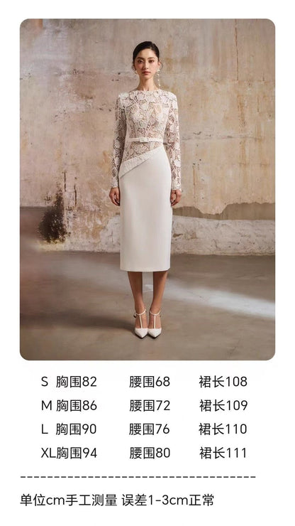 Thảo Lacey Long Sleeve Dress