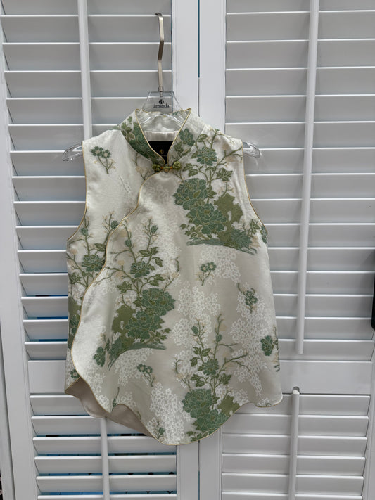 [Bespoke] JingLiang Sleeveless Mandarin Oriental Top