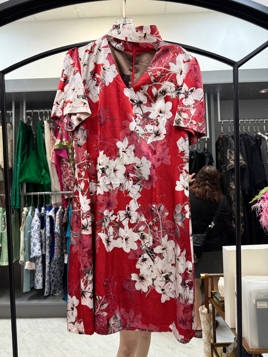 [Bespoke] YaNan Keyhole Silk Dress