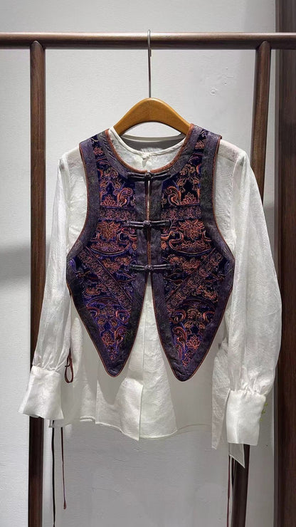 Tuan Tuan Embroidery Vest