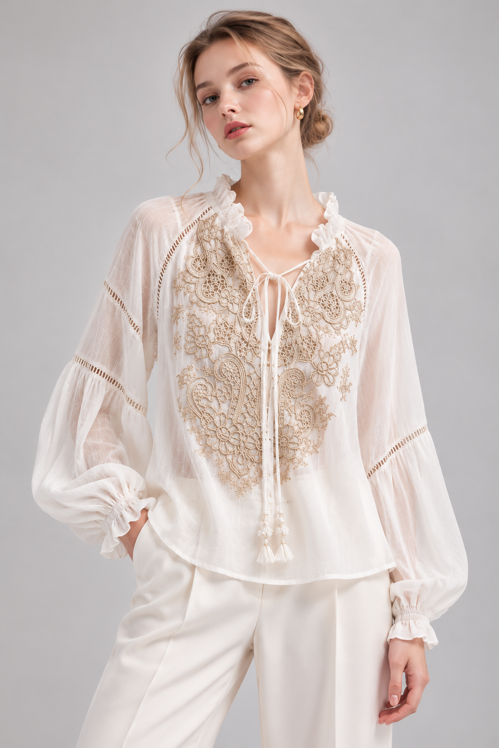 Galina Embroidery Blouse