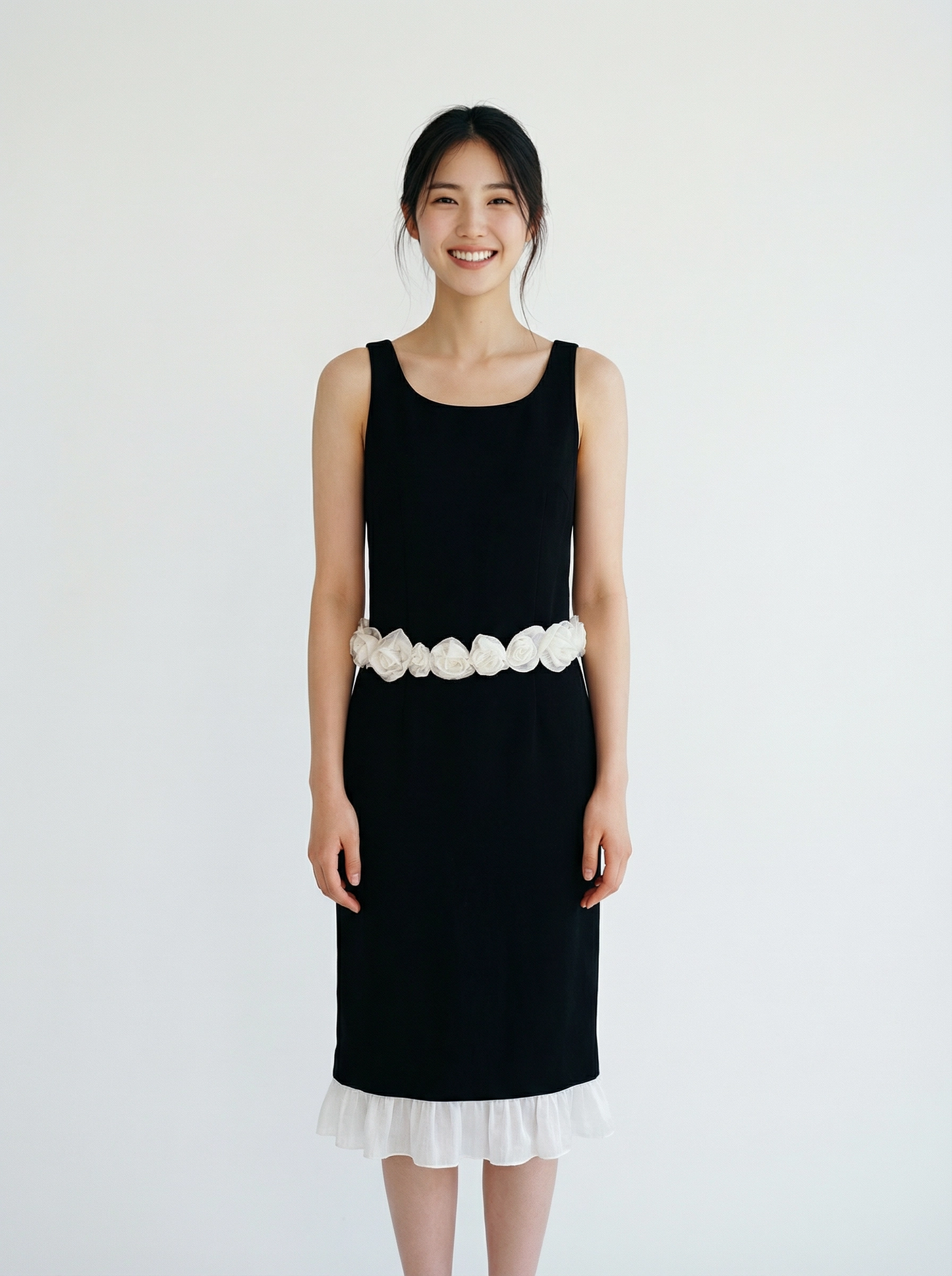 Agnès Sleeveless Velvet Suitset - Top + Skirt